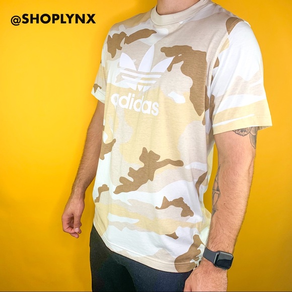 ♥️SOLD♥️ Adidas Camo Beige Tee size M - Picture 3 of 8